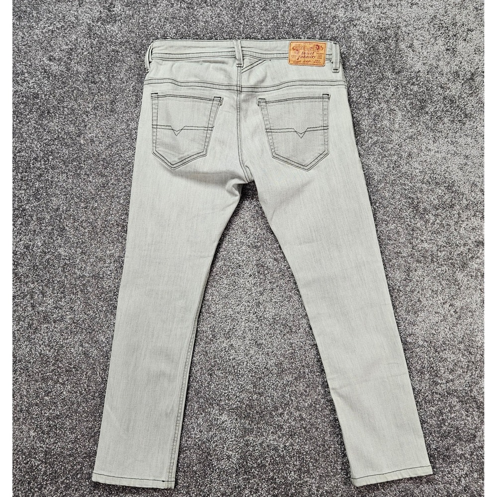 Diesel Thavar Jeans Men's Fits 32x26 Tag 31x30 Gray Slim Skinny Stretch